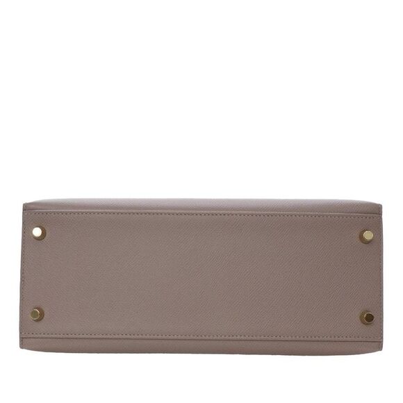 Pre Loved hermes Kelly Classic Top Handle Bag Women Brown Satchel - Picture 4 of 8